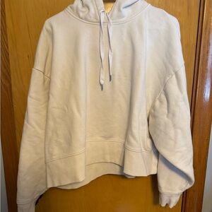 Calia by Carrie Off-White Cropped Hoodie